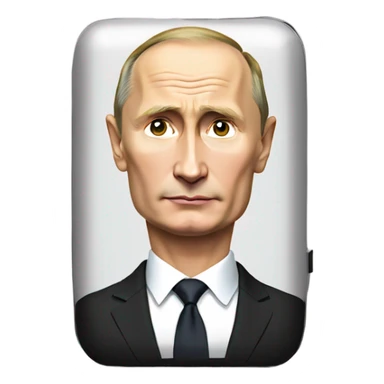 Vladimir Putin in black box sticker