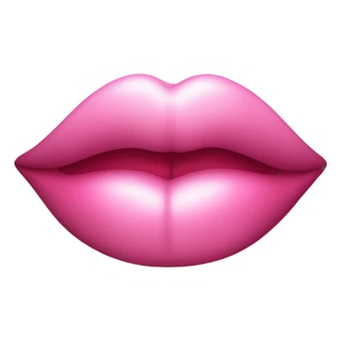 pink kiss mark sticker