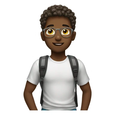 boy at beach sticker