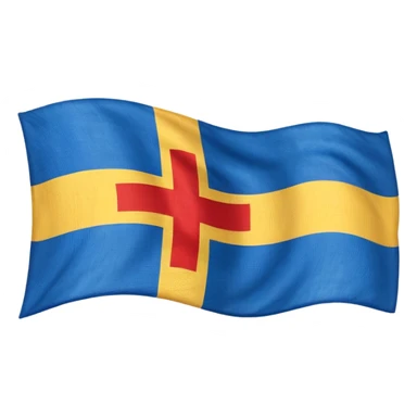 Swedish flag mixed with danish sticker