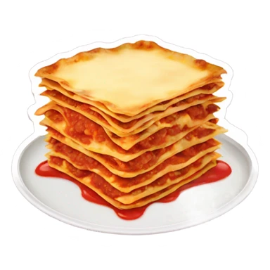 Lasagna in pan steam coming off sticker