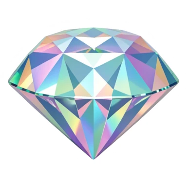bow shaped 56-carat iridescent diamond sticker
