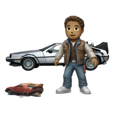 Back to the future sticker