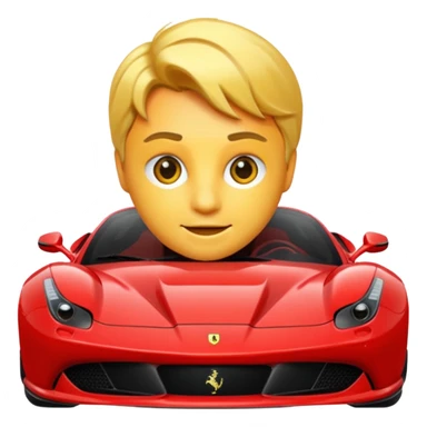 make a emoji of ferrari sticker