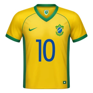 shirt of brazil number 10 sticker