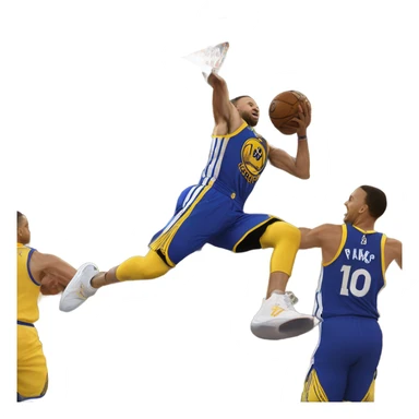 Casey Parks dunking on Steph Curry sticker