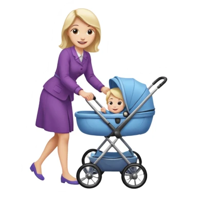 pram walk sticker