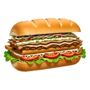 Döner‑Fladenbrot, frisch aufgebacken, leicht geröstet, gefüllt mit saftigem Dönerfleisch, knackigem Salat, Tomaten, Zwiebeln und Kräutersauce. Warme Food‑Fotografie, hohe Details, weiches Licht, Fokus auf Texturen, appetitlich, moderne Restaurant‑Ästhetik, natürliche Farben. sticker