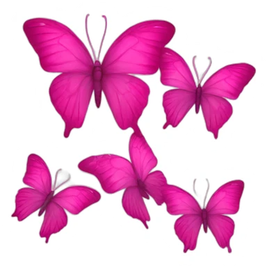 Pink butterflies  sticker