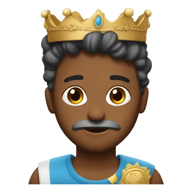 Un pero con una corona sticker