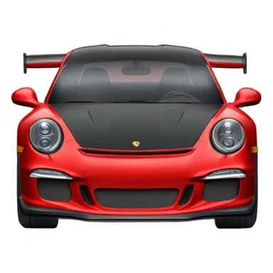 Red Porsche 911 GT 3 sticker