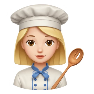 Girl cooking  sticker