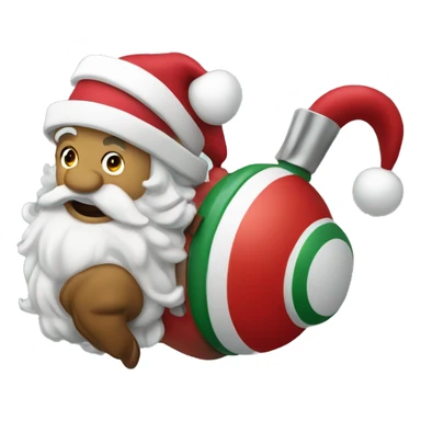 Santa bobber sticker