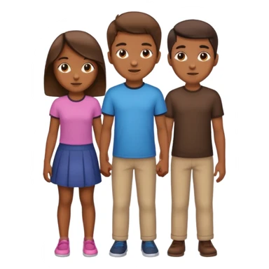 Happy Victory day। A banner is standing with a boy on one side and a girl on the other. sticker