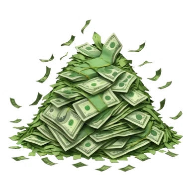 Shreading money sticker