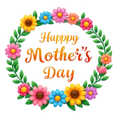 Happy mother day sign sticker