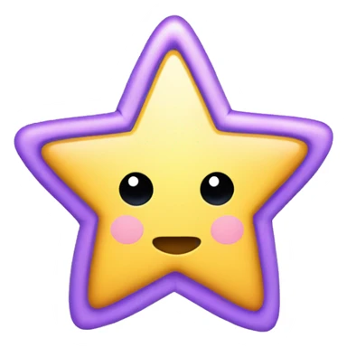 Star hairclip ios style sticker