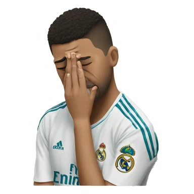 sad crying real madrid fan sticker