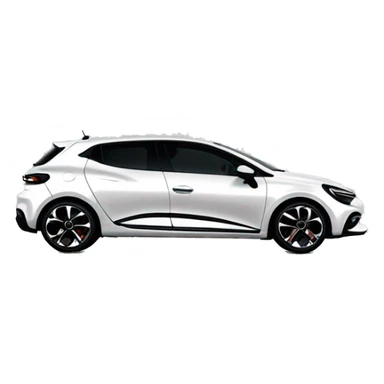 Clio esprit  Alpine noire 2024 jantes noires  sticker
