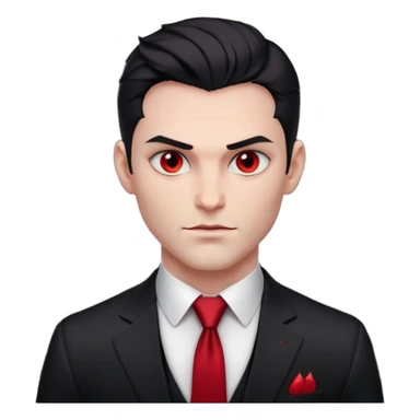 Lucifer half body sticker