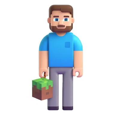 Minecraft Steve character sticker