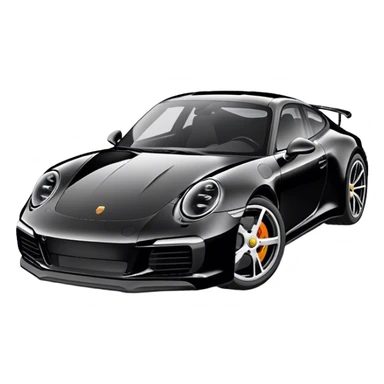 Porsche 911 - Porsche (Model Year: 2021) (Iconic colour: Black) sticker