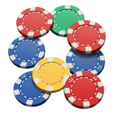 poker chips sticker