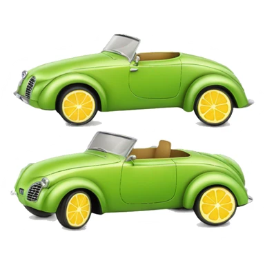 Citron vert coupé en deux  sticker