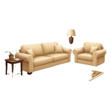cozy living room sticker