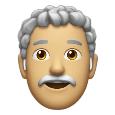 Cabeza de alinigena con cuernos sticker