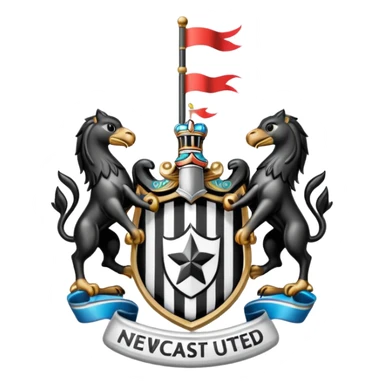 Newcastle United logo sticker