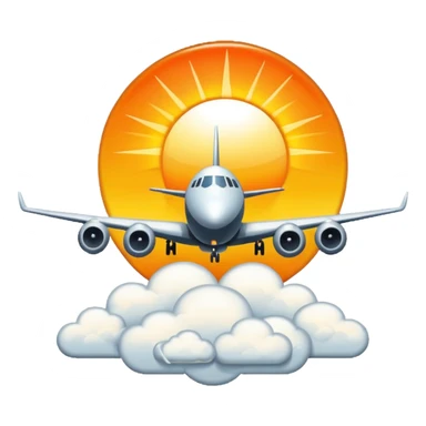 Crée un emoji en pixel art combinant 🛫 (avion au décollage) et 🌤️ (soleil derrière un nuage).
Style : rétro pixel art, résolution 32x32 pixels.
Format : PNG avec fond transparent. sticker