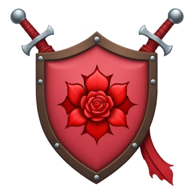 brasão sangrando medieval rosa de sangue vermelha sticker
