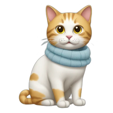 cat in wear sticker