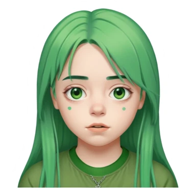 Billie Eilish just head  sticker