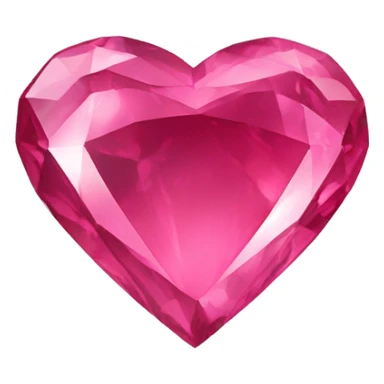 pink tourmaline heart sticker