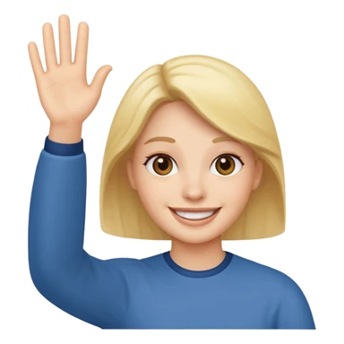 Quelqu'un qui salue sticker