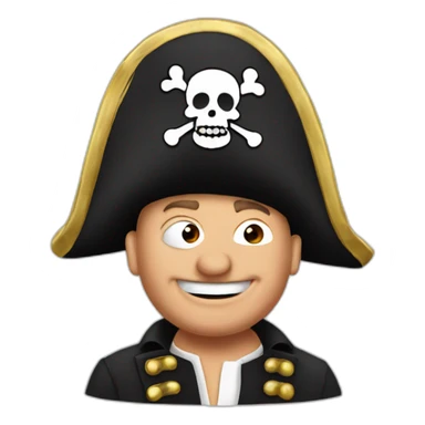Olaf Scholz as a pirate sticker