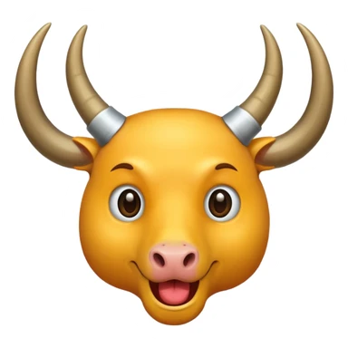 a pair of horns sticker