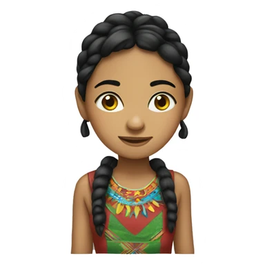 Guatemala girl  sticker
