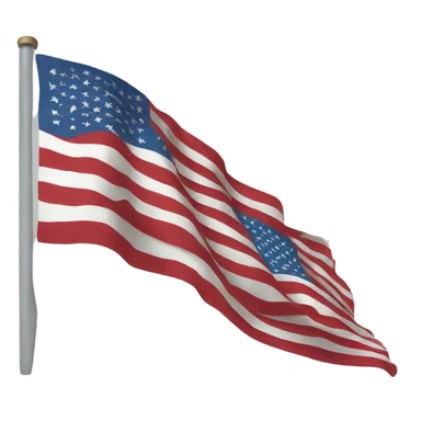 American flag technology sticker