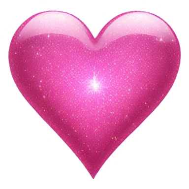 pink sparkle heart sticker
