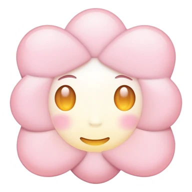 light pink light, soft glow sticker