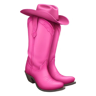 Girl In pink cowboy boots sticker