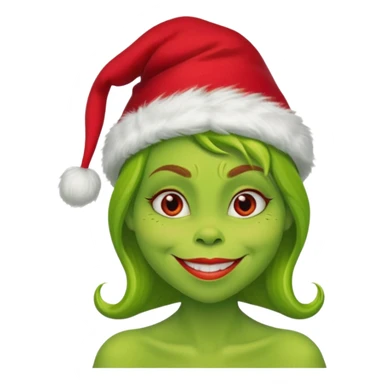 Grinch woman sticker