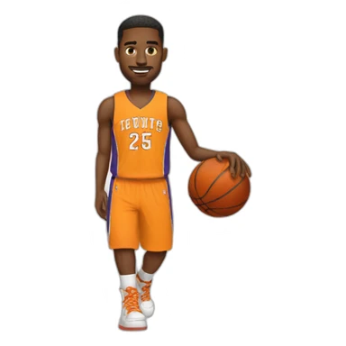 basketball player sticker