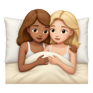 coppia che si abbracciano a letto sticker