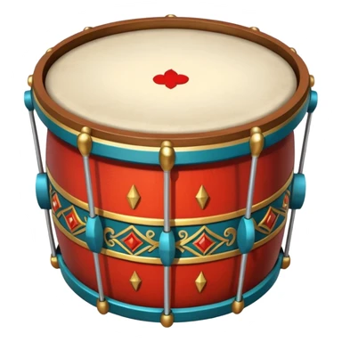 Ceremonial drum colored sticker