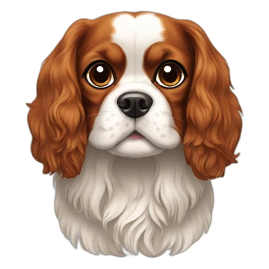 dog Cavalier King Charles Spaniel full height sticker