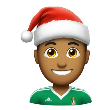 cr7 with santa hat sticker